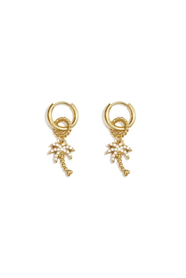 Oorbellen palmboom pearls