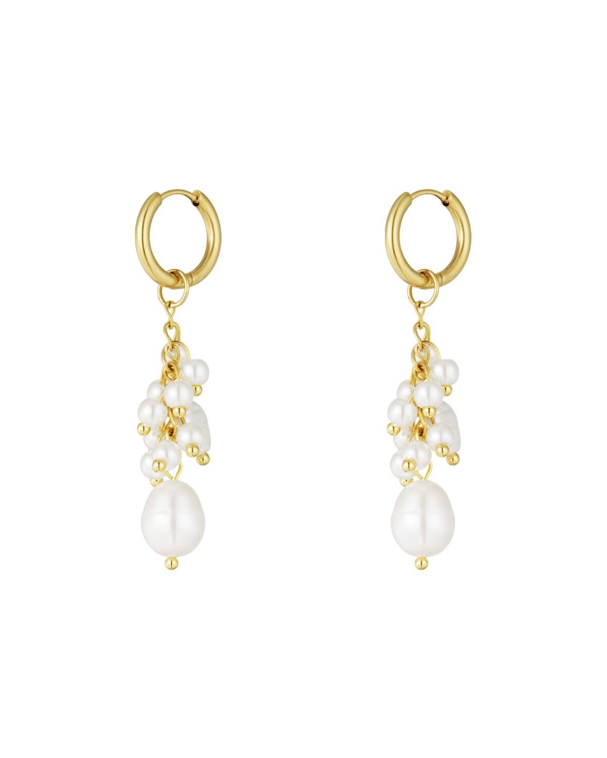 Golden touch oorbellen