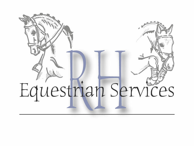 Logo R.H equesterian services zadelmak trainen