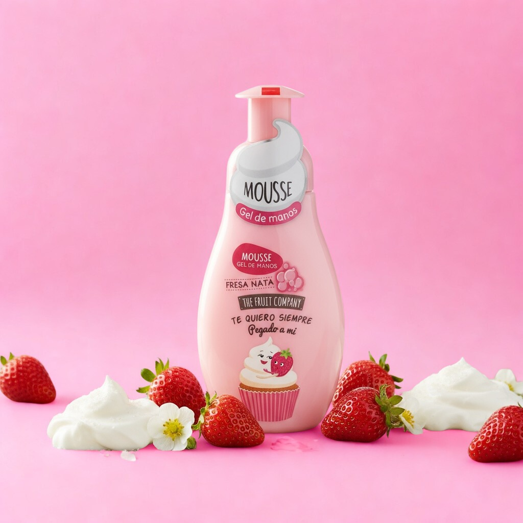 Savon Mains Fraise Chantilly – 250 ml 🍓🫧