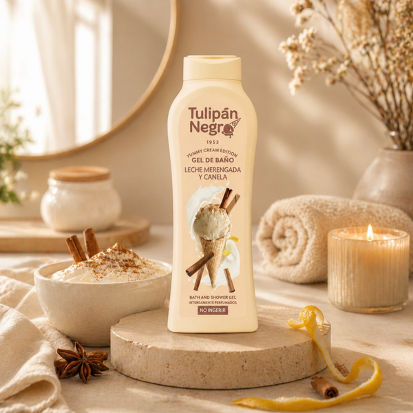 🍓 Gel Douche Vanille Meringue & Canelle – 650 ml 🍓