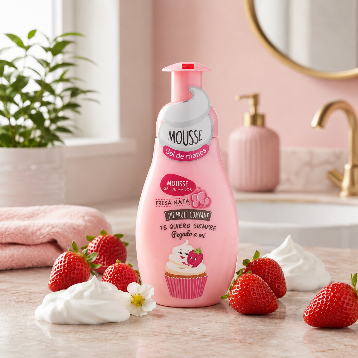 Mousse Lavante pour les Mains Fraise & Chantilly 🍓☁️