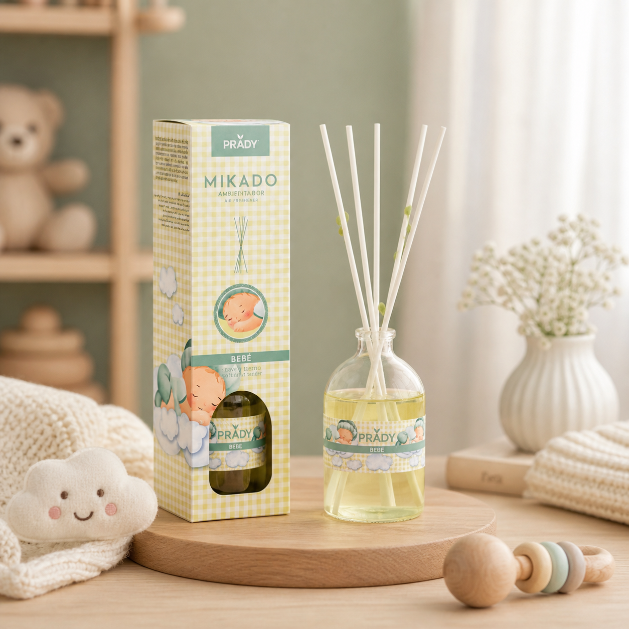 🌸 Mikado parfumé – Bébé