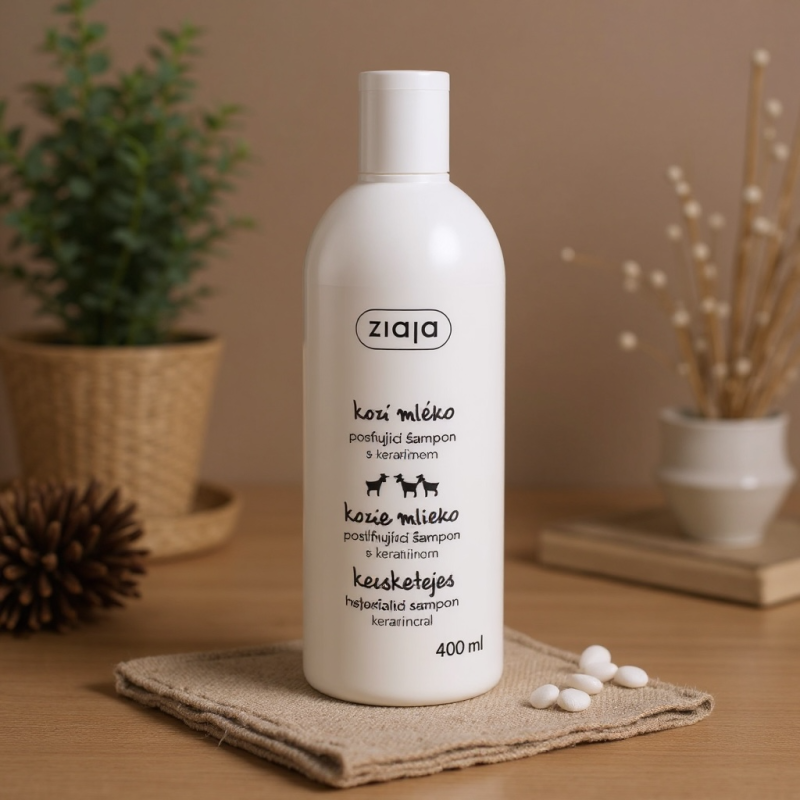 🧴 Shampooing fortifiant au lait de chèvre & kératine – 400 ml