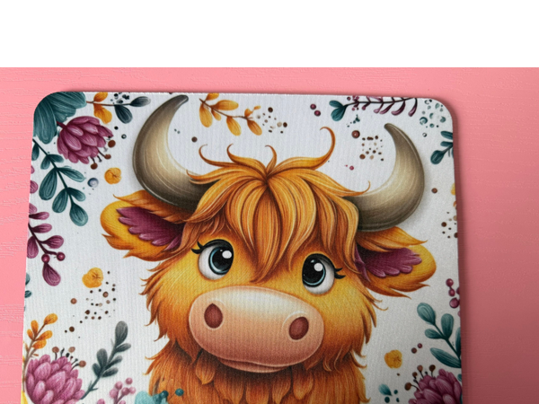 Highland cow mouse pad