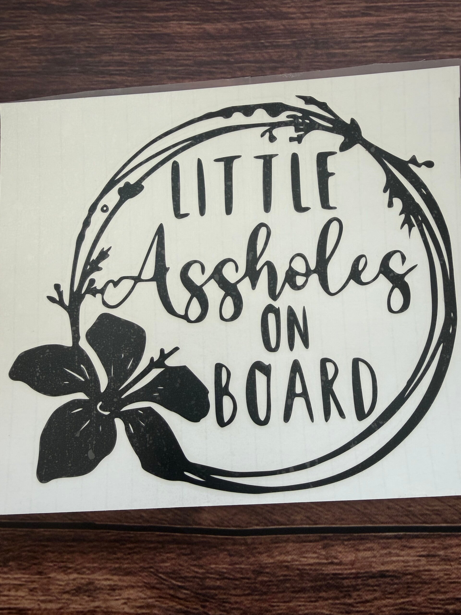 A***** on board decal