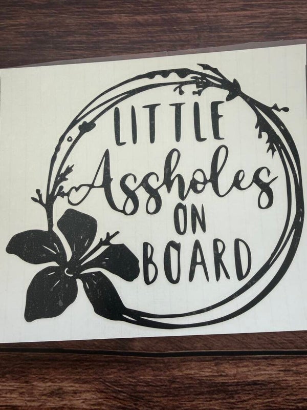 A***** on board decal