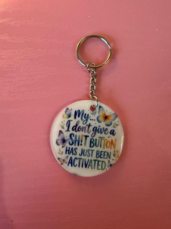 Button keychain