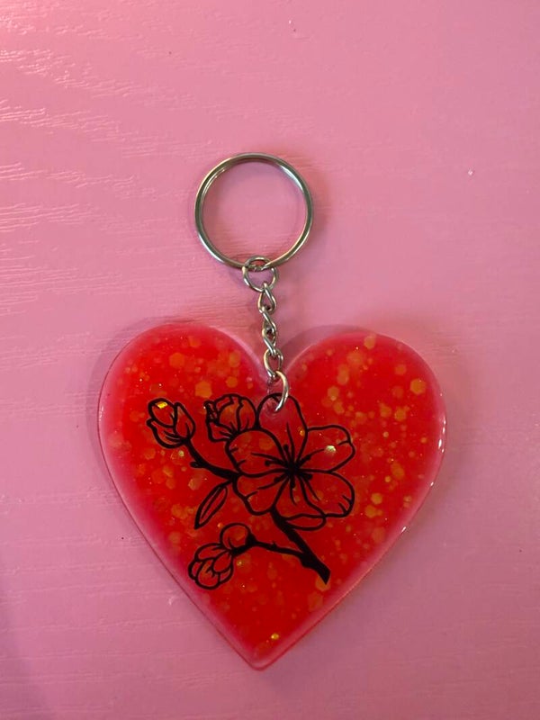 Flower keychain