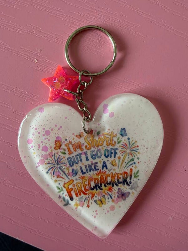 Firework keychain