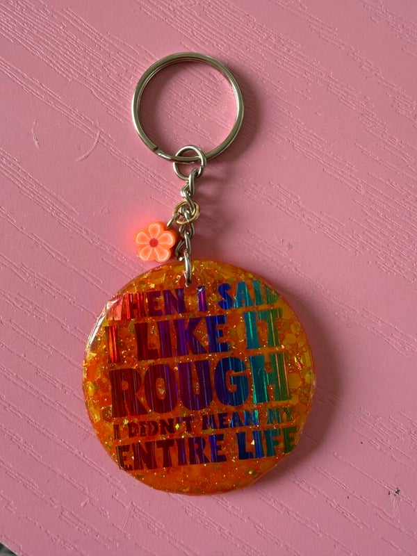 Rough keychain