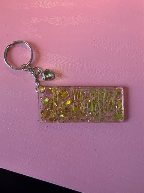 Enough keychain