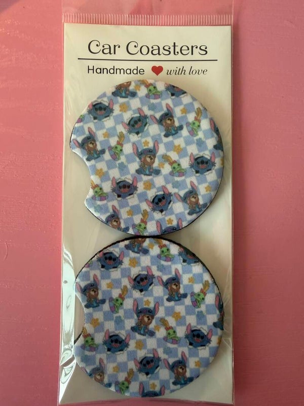 Stitch car coaster