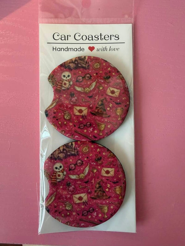 Pink HP car coaster