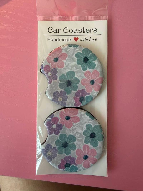 Flower car coaster