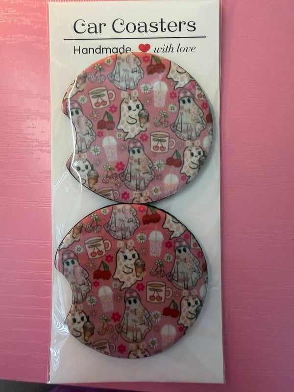 Ghost car coasters