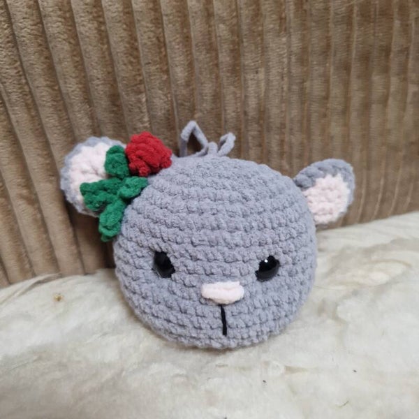 Gehaakte kerstballen muisje