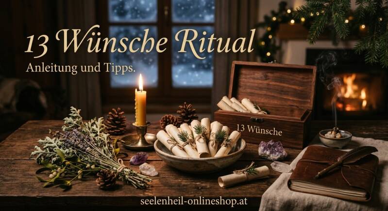 13-Wünsche-Ritual zu den Rauhnächten 2026/2027 – Wünsche aufschreiben, Wunschzettel-Ritual durchführen und das neue Jahr bewusst beginnen.