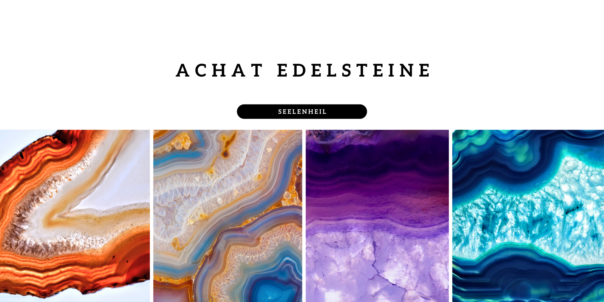 Achat Scheiben aus echtem Achat Edelstein – natürliche Achat Steine und Mineralien im Onlineshop kaufen