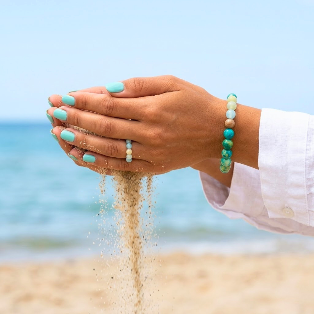 Amazonit Schmuck kaufen – hochwertiges Amazonit Armband aus natürlichem Edelstein online entdecken und mehr über die traditionelle Amazonit Wirkung erfahren