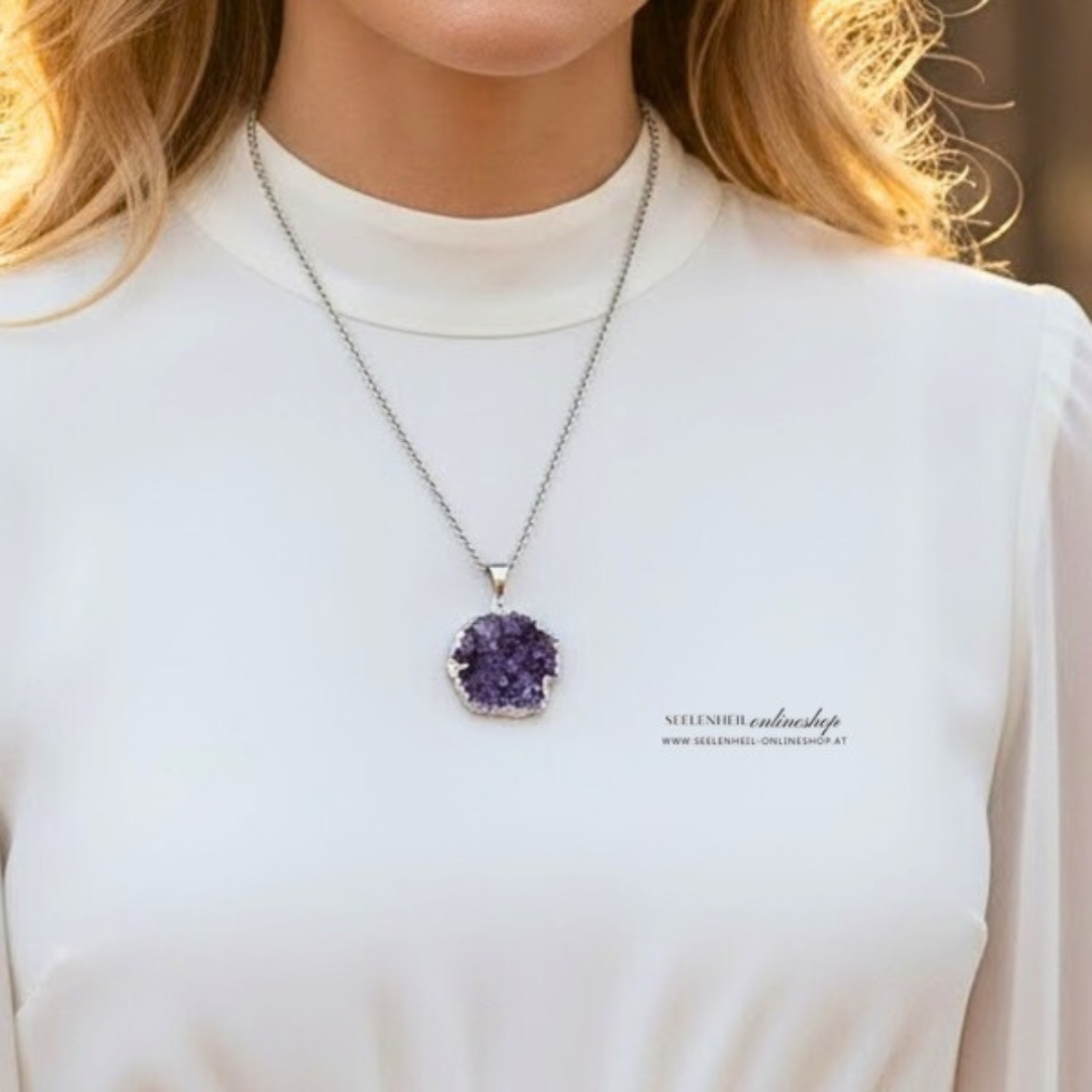 Amethyst Anhänger und Amethyst Kette – echter Amethyst Schmuck aus Edelstein
