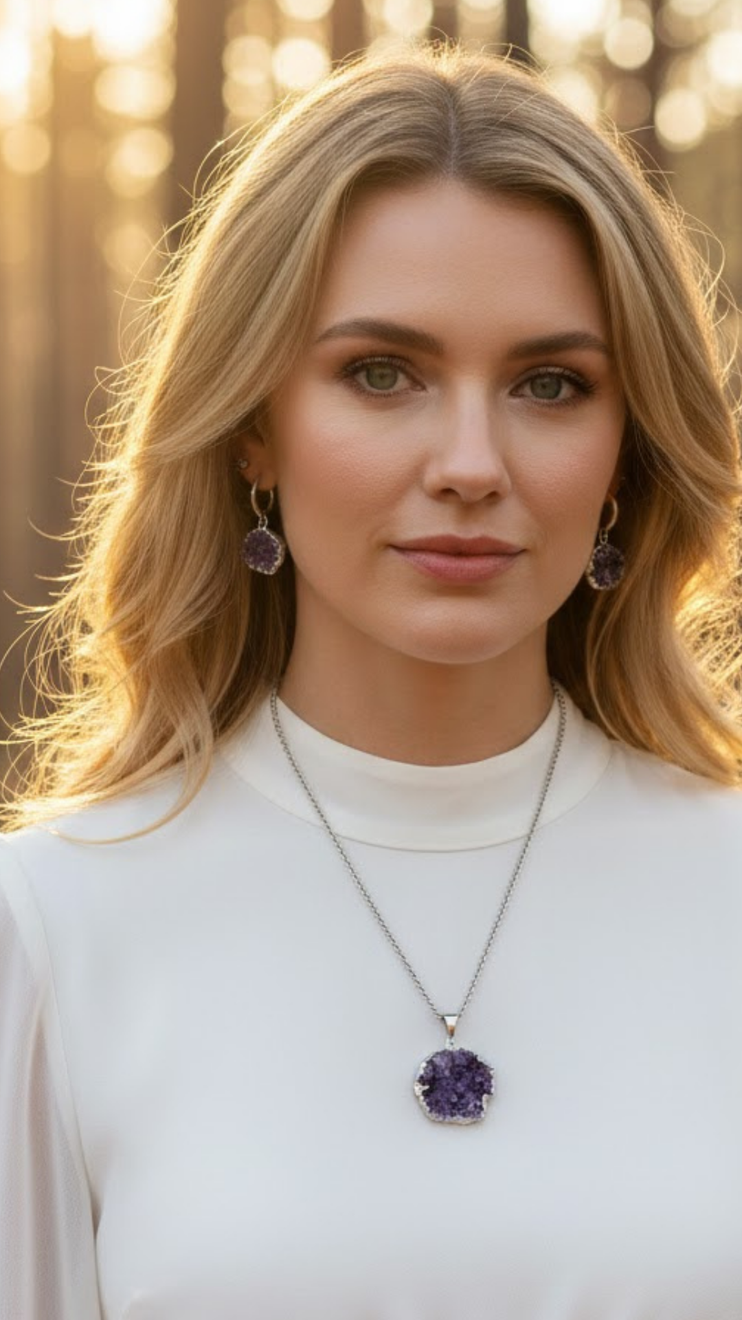 Amethyst Anhänger aus echtem Amethyst kaufen – natürlicher Edelsteinschmuck im Seelenheil Shop