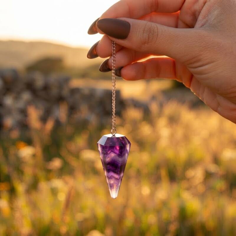 Amethyst Pendel mit spiritueller Heilstein Wirkung online kaufen im spirituellen Shop