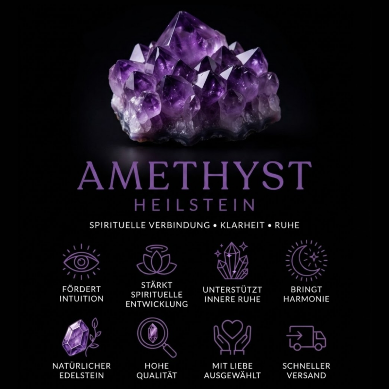 Amethyst Schmuck mit Wirkung – Amethyst Armband und Anhänger online kaufen bei Seelenheil
