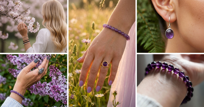 Echter Amethyst Edelsteinschmuck – Amethyst Kristalle und Schmuck Österreich Deutschland