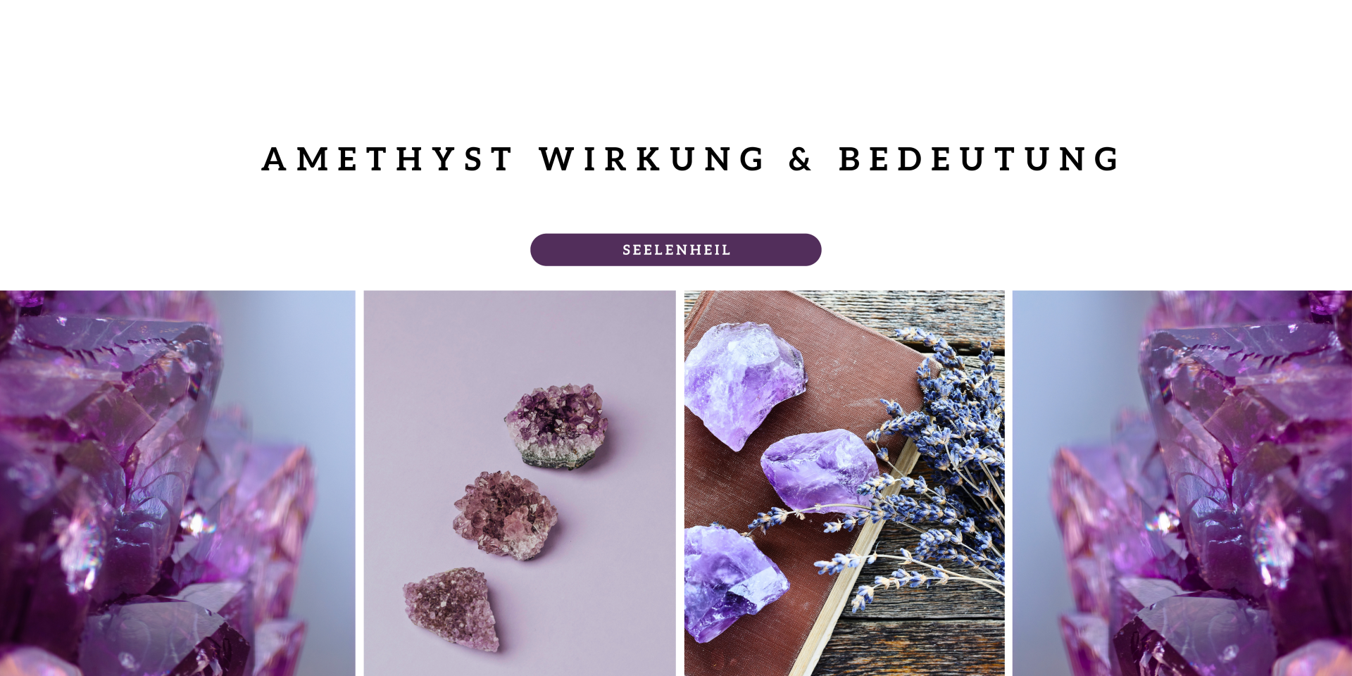 Amethyst Wirkung und Bedeutung – Amethyst Edelstein, Heilstein und Schmuck