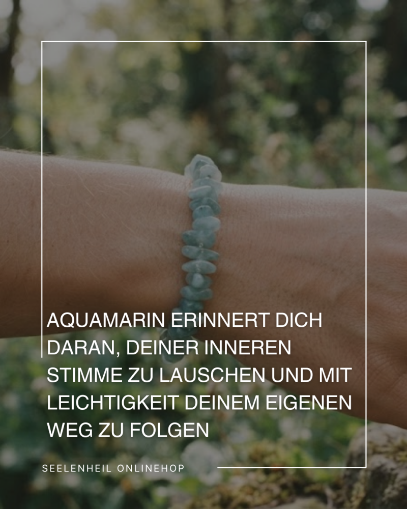 Aquamarin Schmuck Armband – spirituelle Wirkung, Klarheit, Ruhe und Intuition
