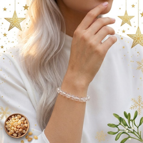 Bergkristall Kugelarmband 8 mm – Edelstein-Armband für Klarheit und Achtsamkeit in den Rauhnächten