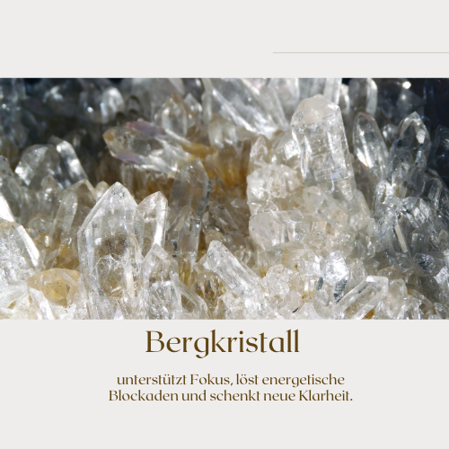 Bergkristall Edelstein für Klarheit, Energie und innere Balance kaufen