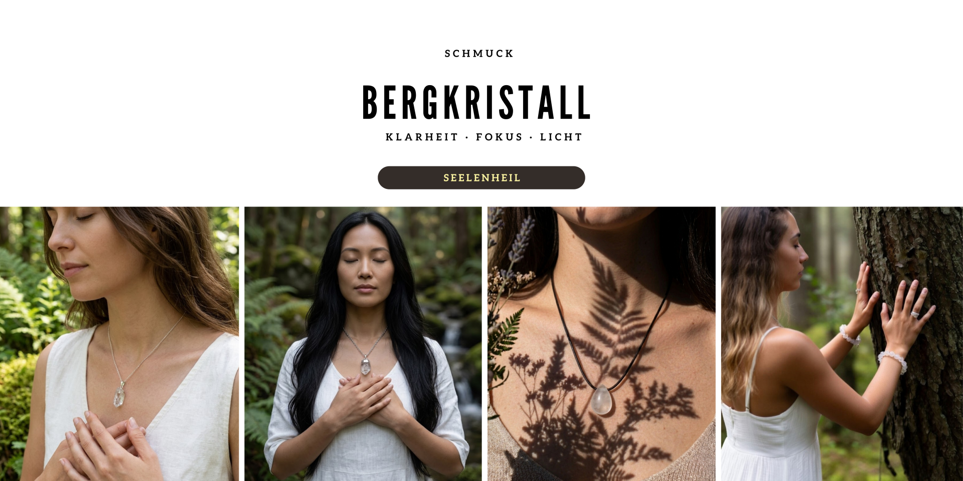 Bergkristall Schmuck aus echtem Bergkristall online kaufen SEO-Titel: