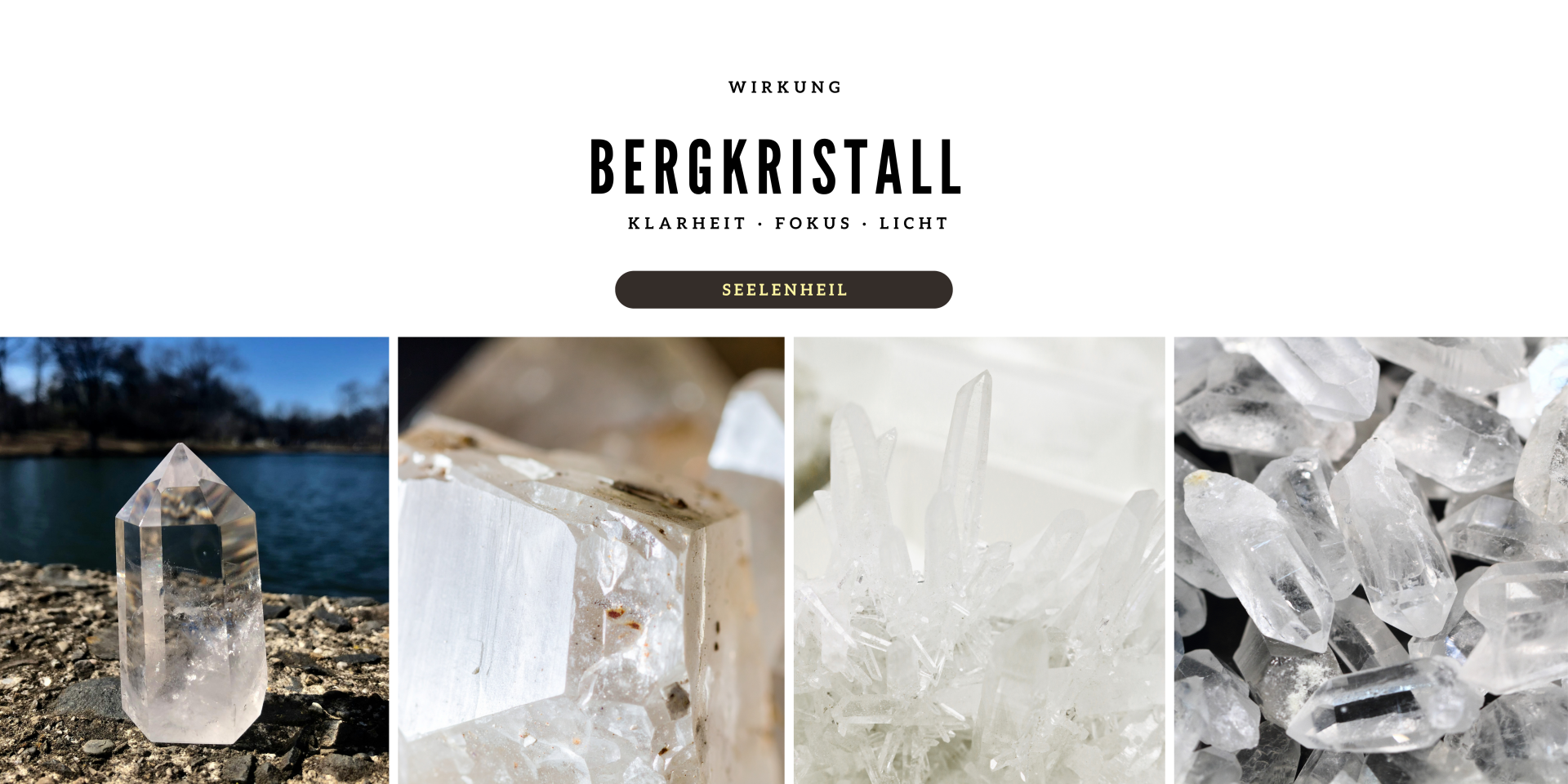 Bergkristall Edelstein und Heilstein – Wirkung und Bedeutung