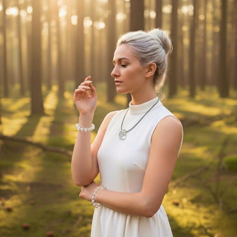Bergkristall Wirkung und Bedeutung für Frauen, Männer und Kinder – spiritueller Bergkristall Schmuck, Armband und Kette als persönlicher Begleiter