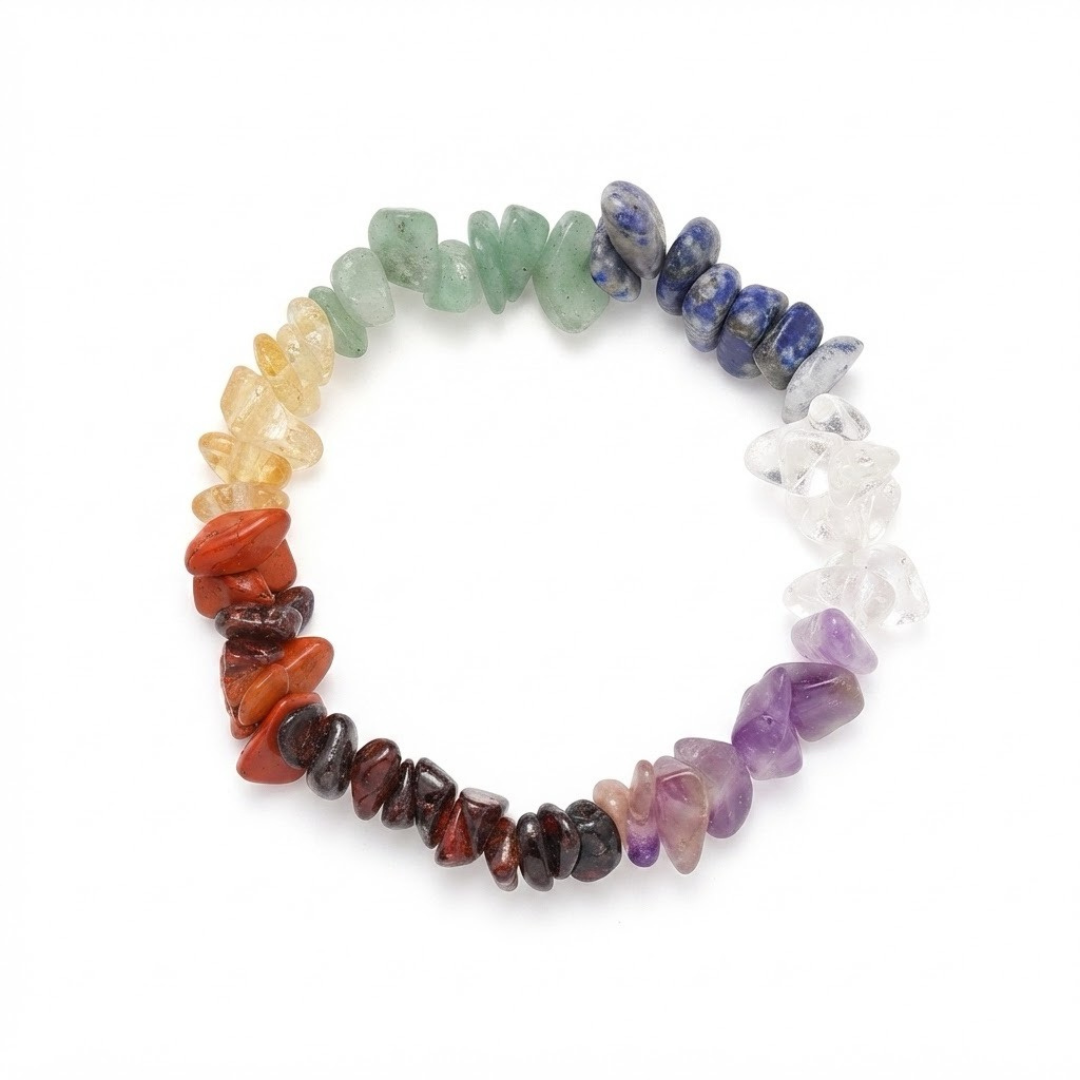 Chakra Armband „Seelenbalance“ – 7 Edelsteine aus Brasilien