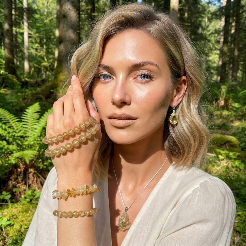 Echten Citrin kaufen: Spiritueller Damenschmuck und echte Edelsteine wie Armbänder und Ketten online im Shop bestellen.