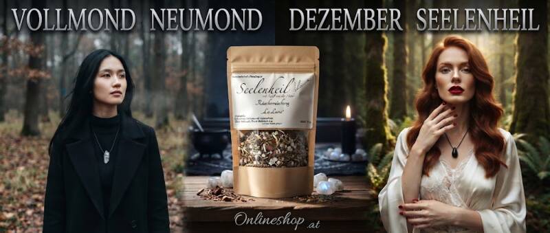 Dezember Edelstein und edlen Schmuck online kaufen: Passende Heilsteine für kraftvolle Vollmond-Rituale und winterliche innere Balance im Seelenheil Onlineshop.