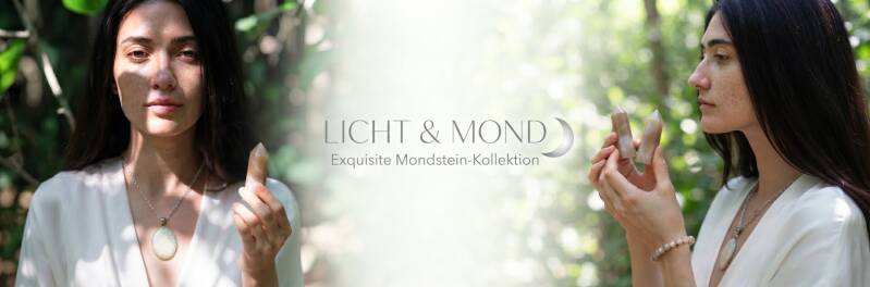 Echten Mondstein Schmuck online bestellen, Mondstein Kette mit spiritueller Wirkung, Seelenheil Onlineshop