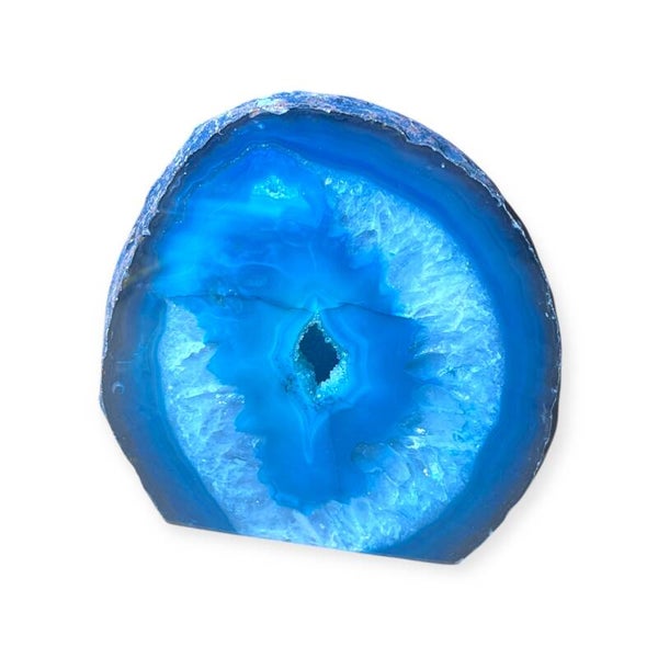 Achat Geode Türkis Blau – Großer Edelstein für Raumenergie & spirituelle Rituale (950g)
