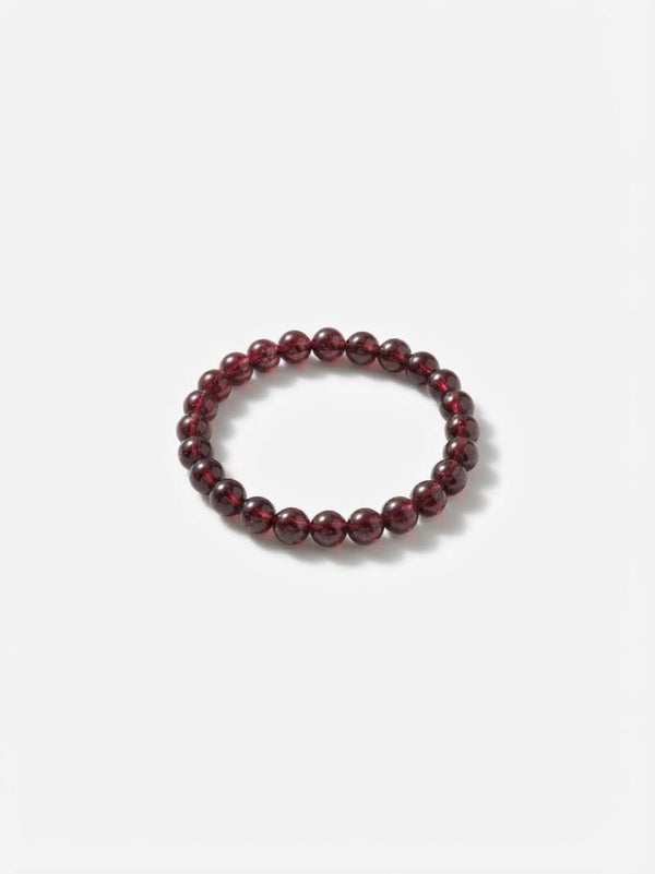 Granat Ring – Elastischer Granat Perlenring 3 mm
