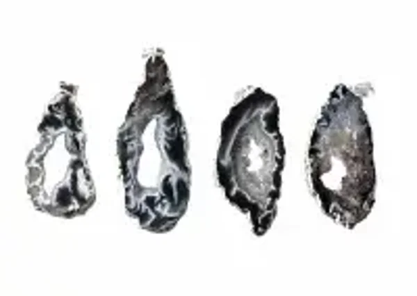 Achat Scheiben-Anhänger in Silber – Heilstein Schmuck Unikat