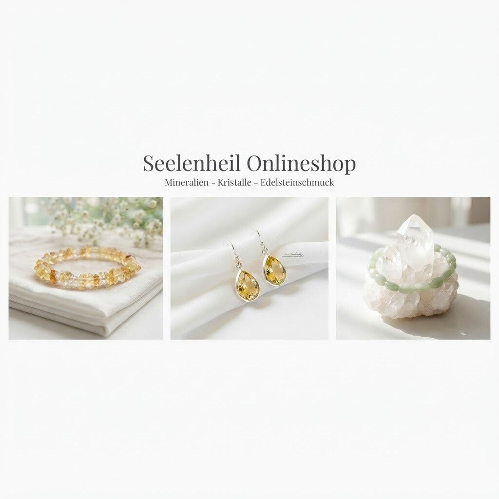 Edelstein Schmuck und spirituelles Armband für Damen online kaufen im Seelenheil Onlineshop Österreich – achtsamer Damenschmuck mit kraftvollen Kristallen