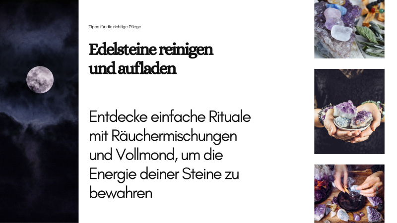 delsteine reinigen und aufladen – Tipps für mehr Energie, Klarheit und Harmonie mit Kristallen