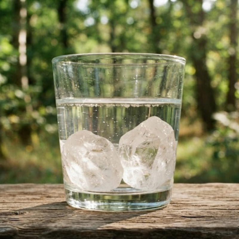 Edelsteine für Wasser – Bergkristall, Rosenquarz und Amethyst für Edelsteinwasser