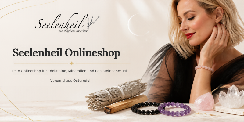 Edelsteine und Kristalle online kaufen – Amazonit, Amethyst-Schmuck und schwarzer Turmalin. Natürliche Edelsteine und spiritueller Edelsteinschmuck entdecken bei Seelenheil.
