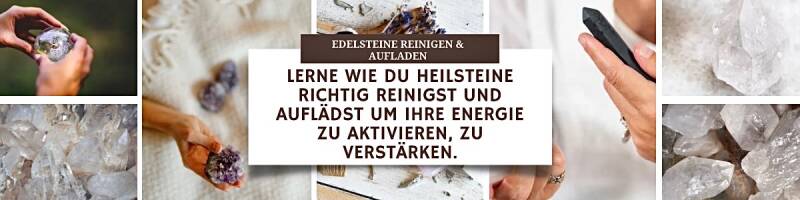 Edelsteine reinigen und aufladen – Schritt-für-Schritt-Anleitung für Heilsteine, Edelsteinschmuck, Edelstein Armband, Schutz, positive Energie, Balance, Meditation und Rituale, Heilsteine für Kinder und Erwachsene, Edelsteine online kaufen