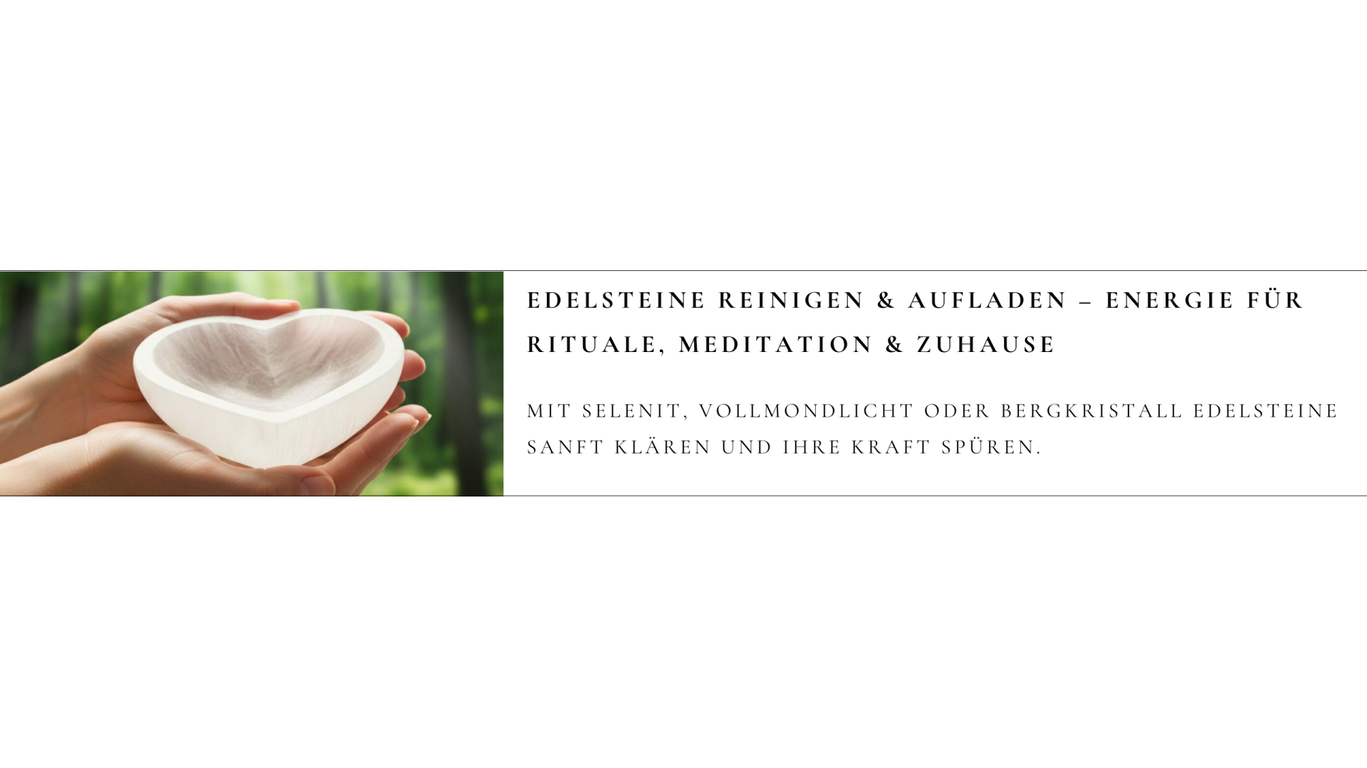Edelsteine reinigen und aufladen mit Selenit-Schalen, Bergkristall und Vollmondlicht – Energie für Rituale, Meditation und Zuhause