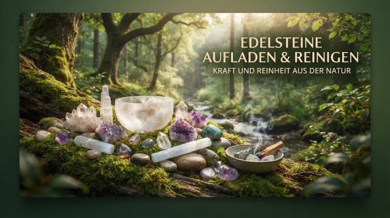 Edelsteine reinigen und aufladen – Selenit Schalen für Heilsteine, Kristalle und Edelsteinschmuck zur energetischen Pflege